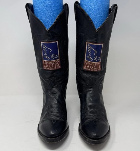 Vtg justin cowboy - cowboy, leather