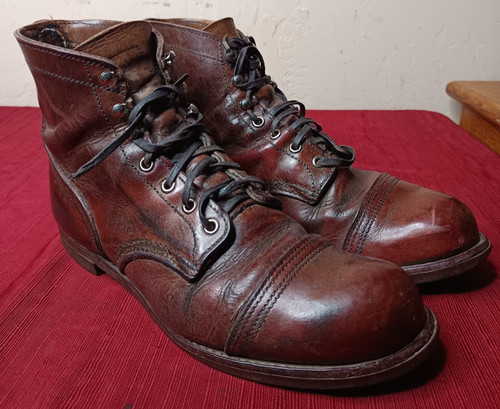 Red wing iron ranger leather - iron,