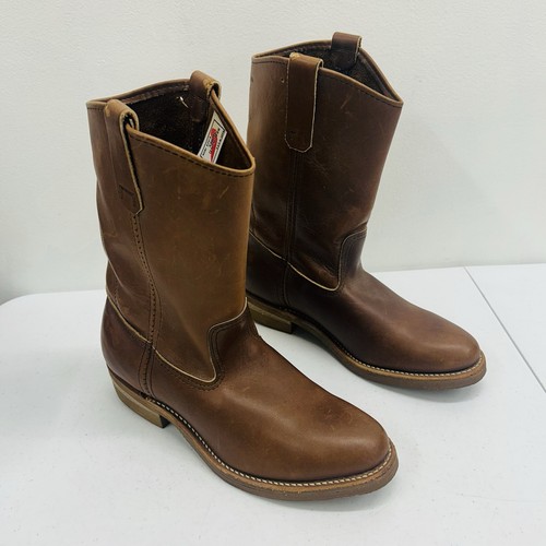 Red wing brown leather - red,