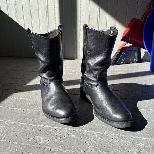 Red wing pecos black leather - red,