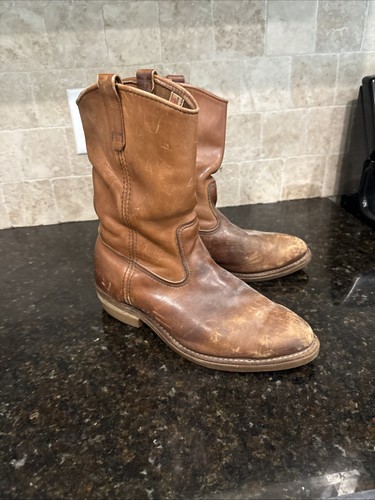 Vintage red wing pecos boots - red,