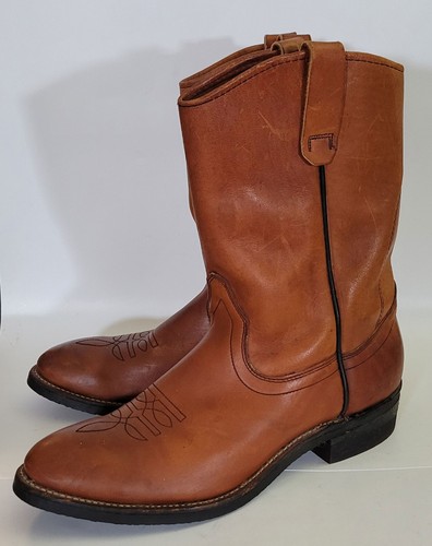 Vtg red wing brown leather - wing,