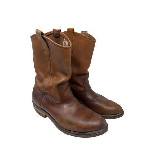 Red wing pecos brown leather - red,