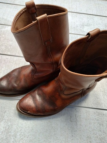 Red wing pecos leather cowboy - wing,